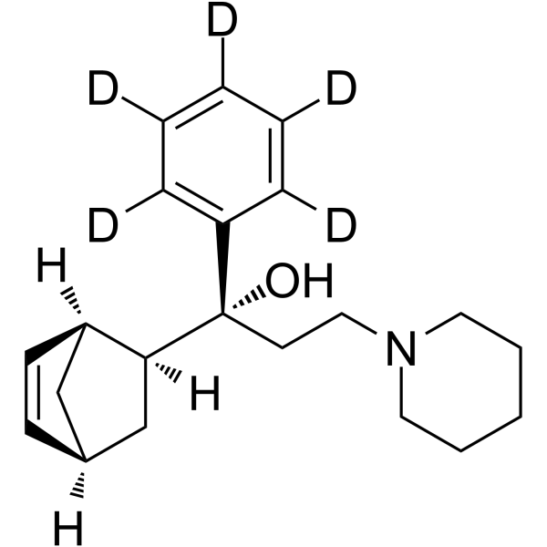 rel-Biperiden EP impurity A-d5 Chemical Structure rel-Biperiden EP impurity A-d5