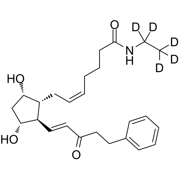 15-Keto Bimatoprost-d5 Chemical Structure 15-Keto Bimatoprost-d5