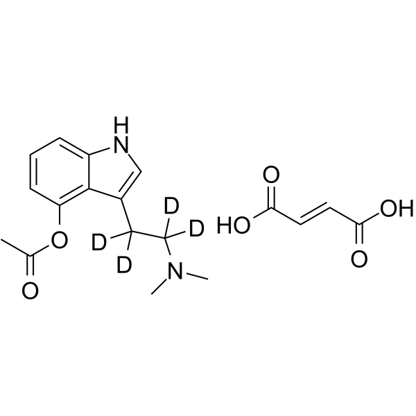 O-Acetyl psilocin-d4 fumarate Chemical Structure O-Acetyl psilocin-d4 fumarate