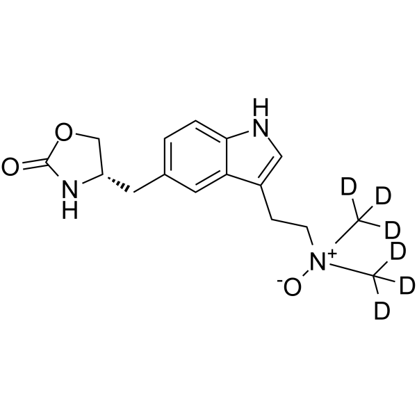 Zolmitriptan N-Oxide-d6 Chemical Structure Zolmitriptan N-Oxide-d6