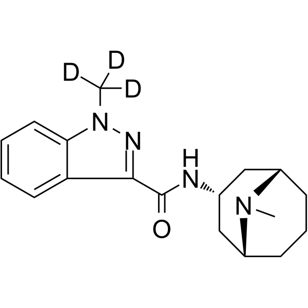 Granisetron-d3 (1-methyl-d3) Chemical Structure Granisetron-d3 (1-methyl-d3)