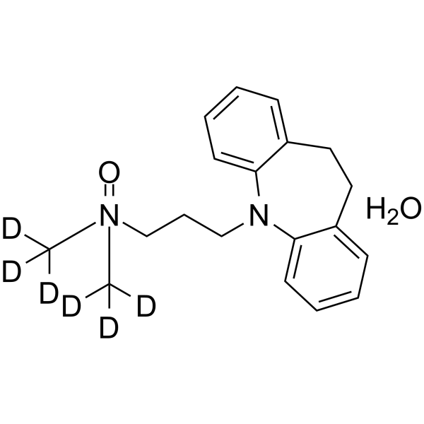 Imipramine N-Oxide-d6 monohydrate Chemical Structure Imipramine N-Oxide-d6 monohydrate