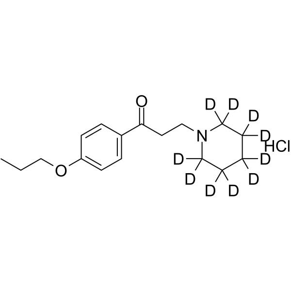 Propiocaine-d10 hydrochloride Chemical Structure Propiocaine-d10 hydrochloride