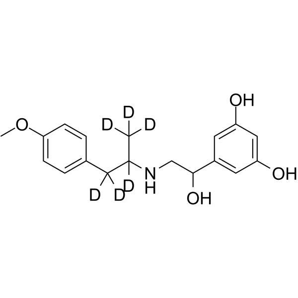 Methoxy fenoterol-d6 Chemical Structure Methoxy fenoterol-d6