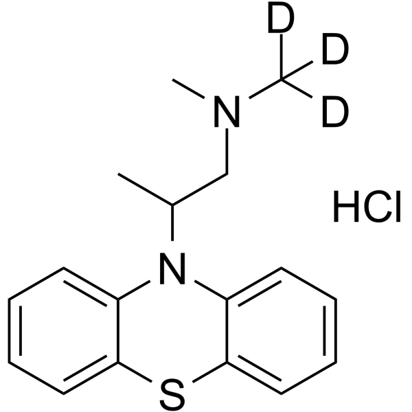 Isopromethazine-d3 hydrochloride Chemical Structure Isopromethazine-d3 hydrochloride
