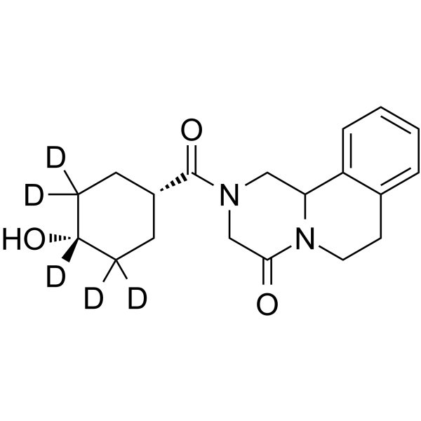 cis-Hydroxy praziquantel-d5 Chemical Structure cis-Hydroxy praziquantel-d5