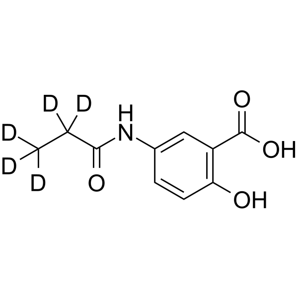 N-Propionyl Mesalazine-d5 Chemical Structure N-Propionyl Mesalazine-d5