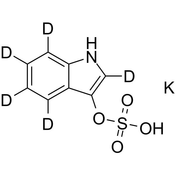 3-Indoxyl Sulfate-d5 potassium Chemical Structure 3-Indoxyl Sulfate-d5 potassium