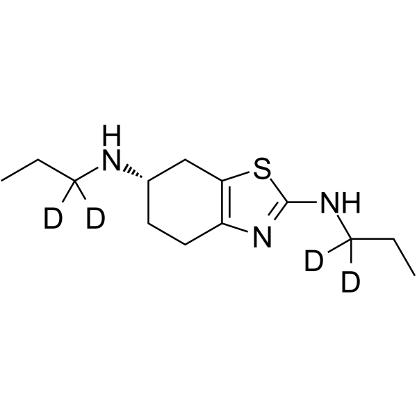 2-N-Propyl Pramipexole-d4 Chemical Structure 2-N-Propyl Pramipexole-d4