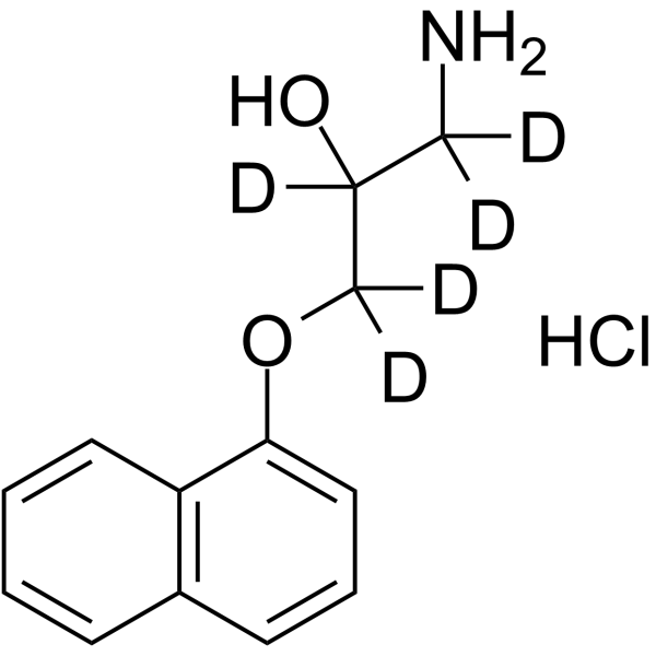 Nor Propranolol-d7 hydrochloride Chemical Structure Nor Propranolol-d7 hydrochloride
