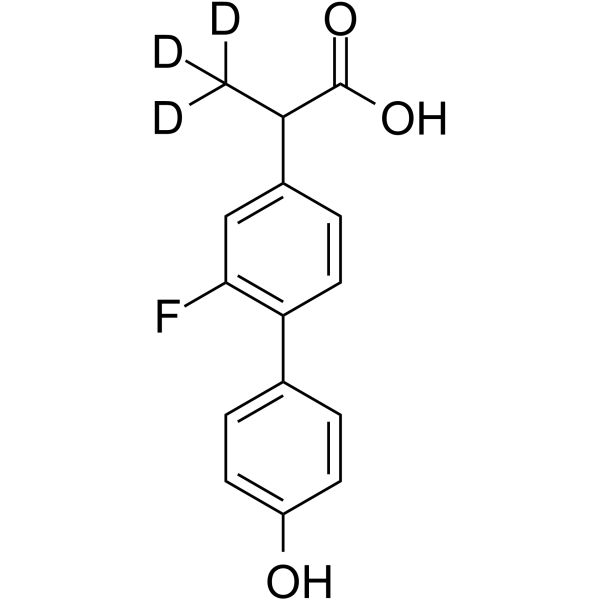 4’-Hydroxy Flurbiprofen-d3 Chemical Structure 4’-Hydroxy Flurbiprofen-d3