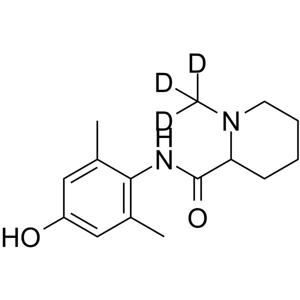 4-Hydroxy Mepivacaine-d3 Chemical Structure 4-Hydroxy Mepivacaine-d3