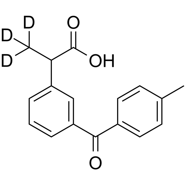 (rac)-4’-Methyl Ketoprofen-d3 Chemical Structure (rac)-4’-Methyl Ketoprofen-d3