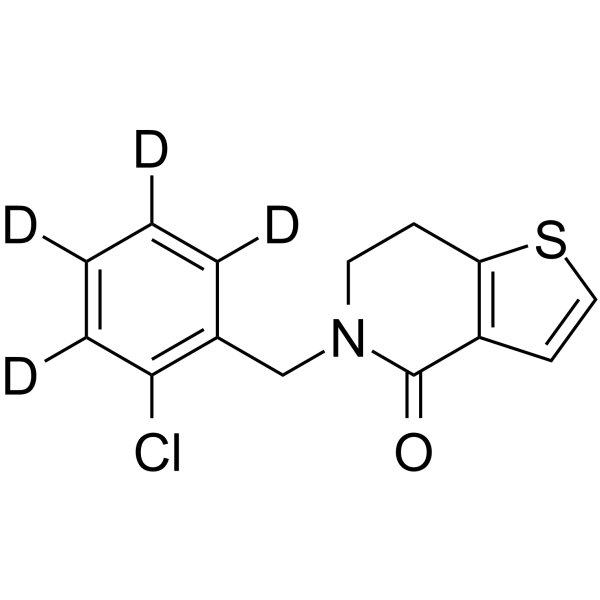 4-Oxo Ticlopidine-d4 Chemical Structure 4-Oxo Ticlopidine-d4