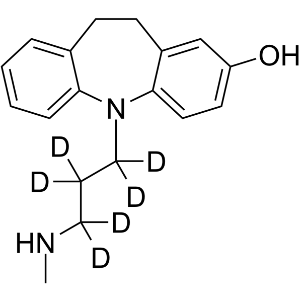 2-Hydroxy Desipramine-d6 Chemical Structure 2-Hydroxy Desipramine-d6