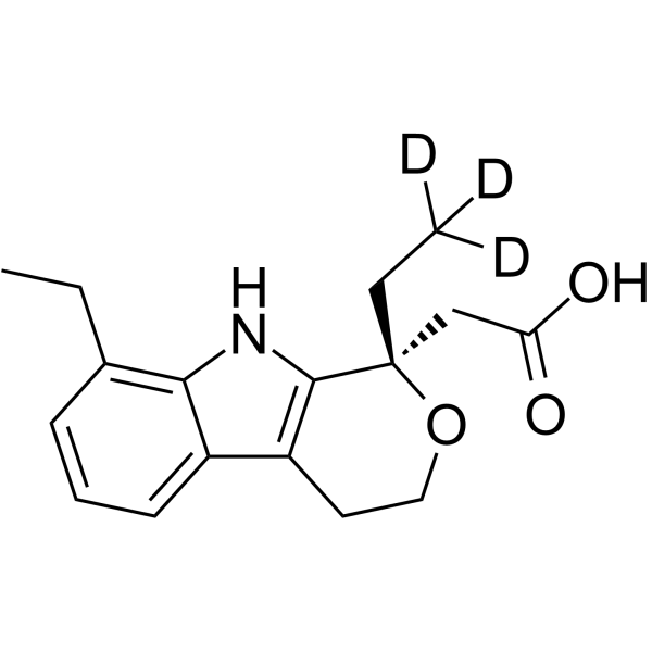 (S)-(+)-Etodolac-d3 Chemical Structure (S)-(+)-Etodolac-d3