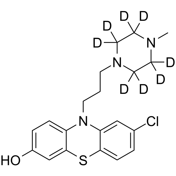 7-Hydroxy Prochlorperazine-d8 Chemical Structure 7-Hydroxy Prochlorperazine-d8