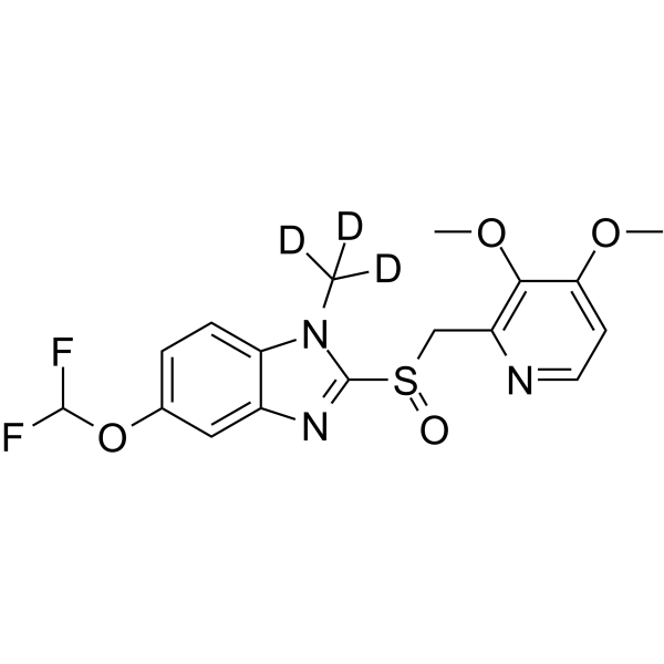 N-Methyl Pantoprazole-d3 (Mixture of 1 and 3 isomers) Chemical Structure N-Methyl Pantoprazole-d3 (Mixture of 1 and 3 isomers)