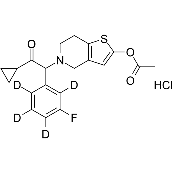 m-Fluoro Prasugrel-d4 hydrochloride Chemical Structure m-Fluoro Prasugrel-d4 hydrochloride