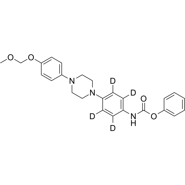 Itraconazole-desazaconazole-OMe-phenyl carbamate-d4