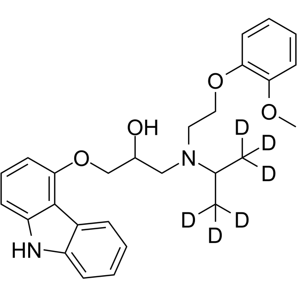 N-Isopropyl Carvedilol-d6 Chemical Structure N-Isopropyl Carvedilol-d6