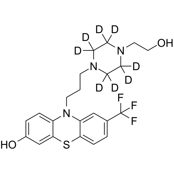 7-Hydroxy Fluphenazine-d8 Chemical Structure 7-Hydroxy Fluphenazine-d8