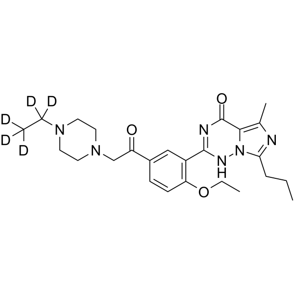 Vardenafil Acetyl-d5 Analogue Chemical Structure Vardenafil Acetyl-d5 Analogue