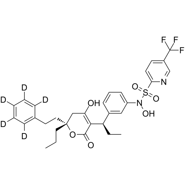 N-Hydroxy Tipranavir-d5 Chemical Structure N-Hydroxy Tipranavir-d5