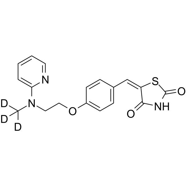 5-Methylidene Rosiglitazone-d3 Chemical Structure 5-Methylidene Rosiglitazone-d3(Synonyms: 5-Methylidene BRL 49653-d3)