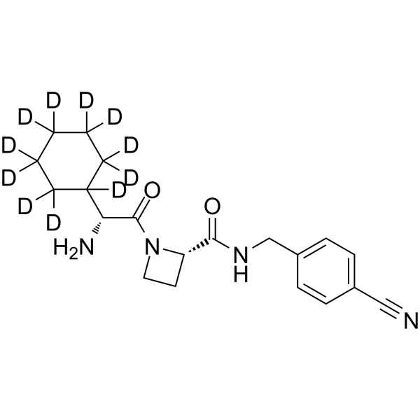 1-((2R)-2-Amino-2-cyclohexylacetyl)-N-(4’-cyanobenzyl)-2-L-azetidinecarboxamide-d11