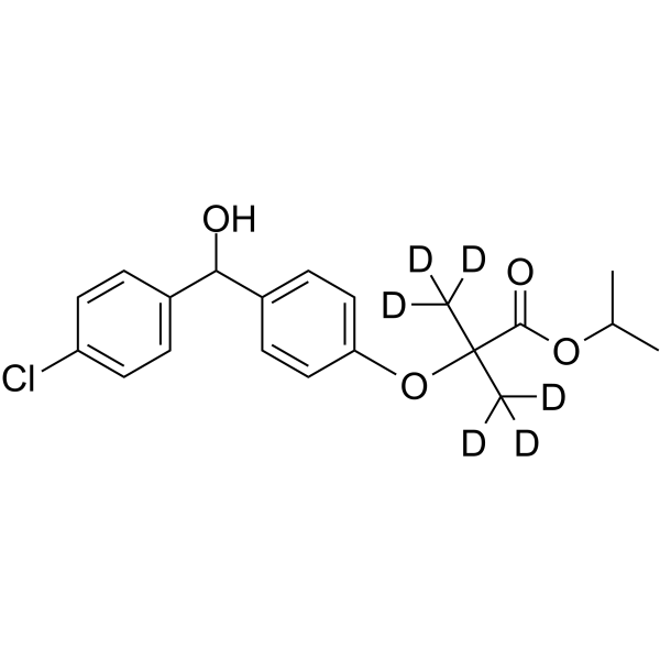 Dihydro Fenofibrate-d6 Chemical Structure Dihydro Fenofibrate-d6