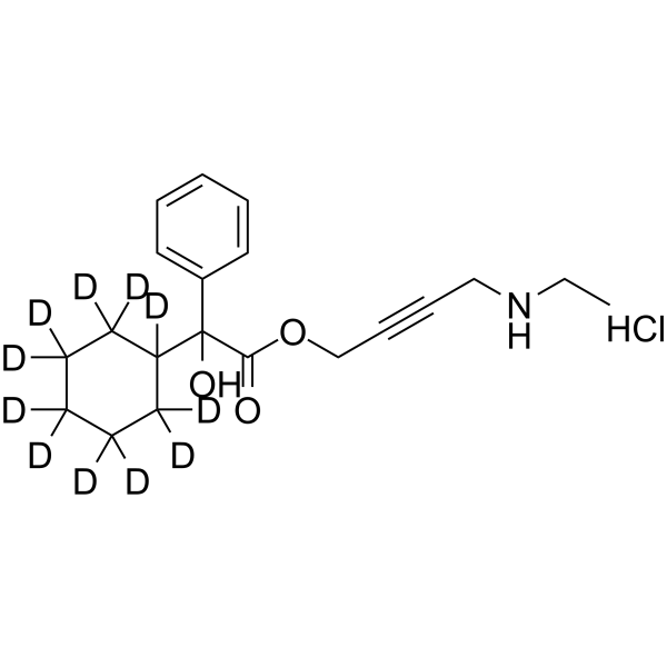 (Rac)-Desethyl Oxybutynin-d11 hydrochloride Chemical Structure (Rac)-Desethyl Oxybutynin-d11 hydrochloride