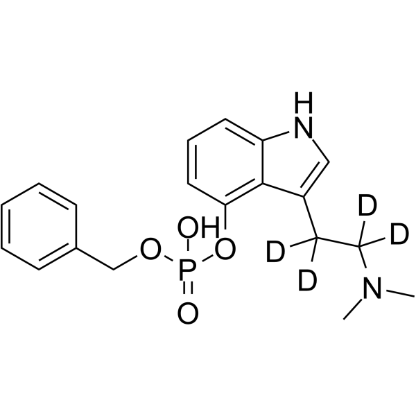 O-Benzyl Psilocybin-d4 Chemical Structure O-Benzyl Psilocybin-d4