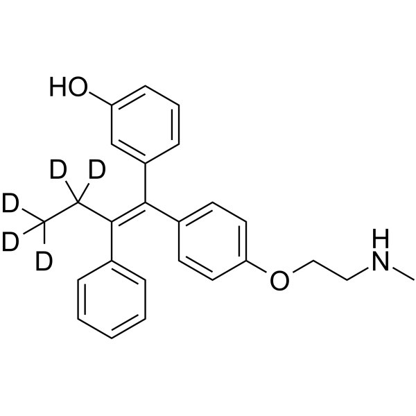 N-Desmethyl Droloxifene-d5 Chemical Structure N-Desmethyl Droloxifene-d5