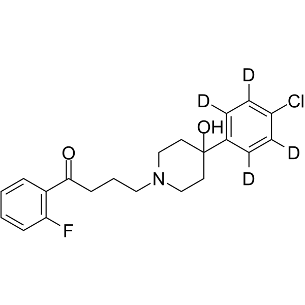 4-Defluoro-2-fluoro Haloperidol-d4 Chemical Structure 4-Defluoro-2-fluoro Haloperidol-d4