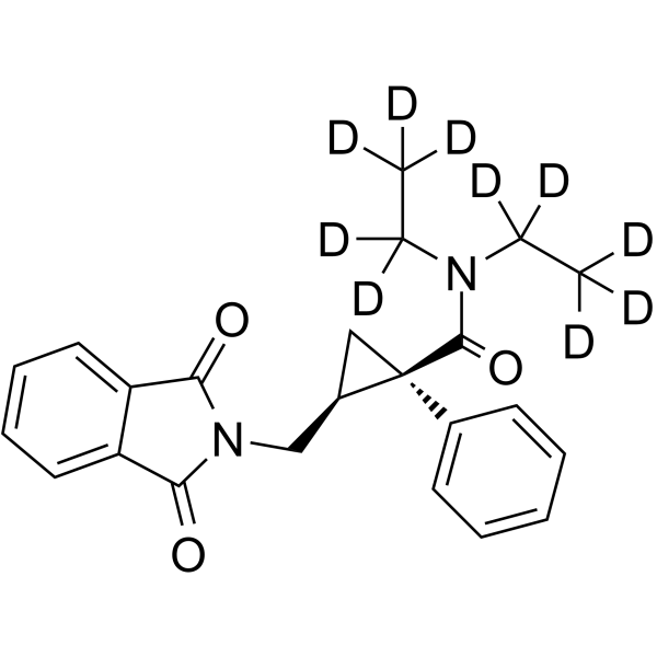 (1R,2S)-2-[(1,3-Dihydro-1,3-dioxo-2H-isoindol-2-yl)methyl]-N,N-diethyl-1-phenylcyclopropanecarboxamide-d10