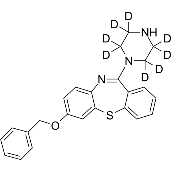 7-Benzyloxy-N-des[[2-(2-hydroxy)ethoxy]ethyl] Quetiapine-d8