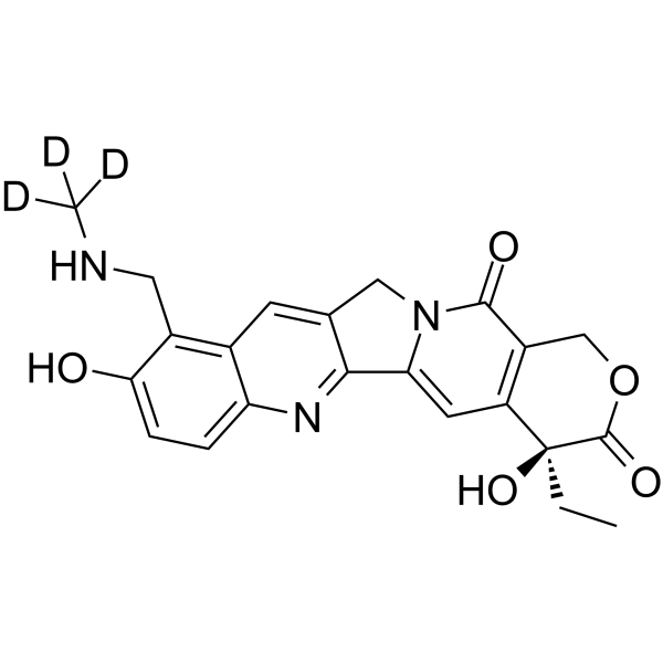 N-Desmethyl Topotecan-d3 Chemical Structure N-Desmethyl Topotecan-d3