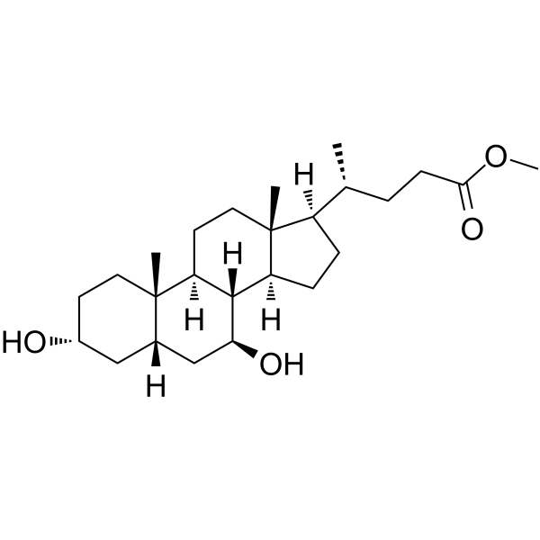 Ursodeoxycholic Acid-d5 Methyl Ester Chemical Structure Ursodeoxycholic Acid-d5 Methyl Ester