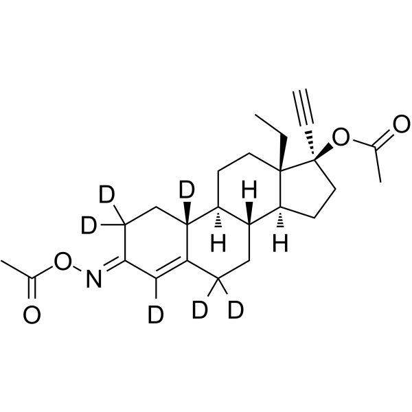 N-Acetyl Norgestimate-d6 Chemical Structure N-Acetyl Norgestimate-d6