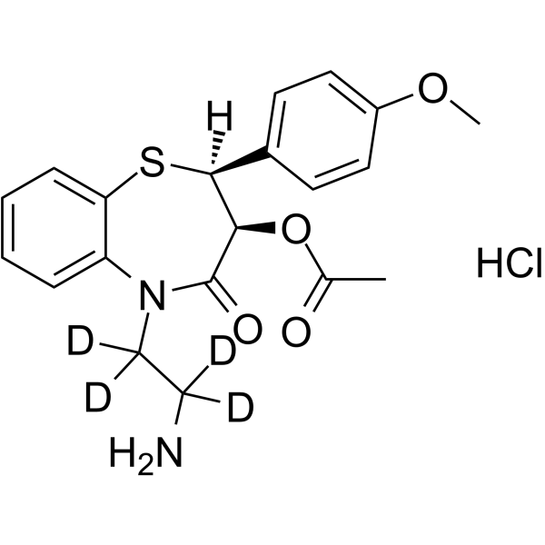 N,N-Didesmethyl Diltiazem-d4 hydrochloride Chemical Structure N,N-Didesmethyl Diltiazem-d4 hydrochloride