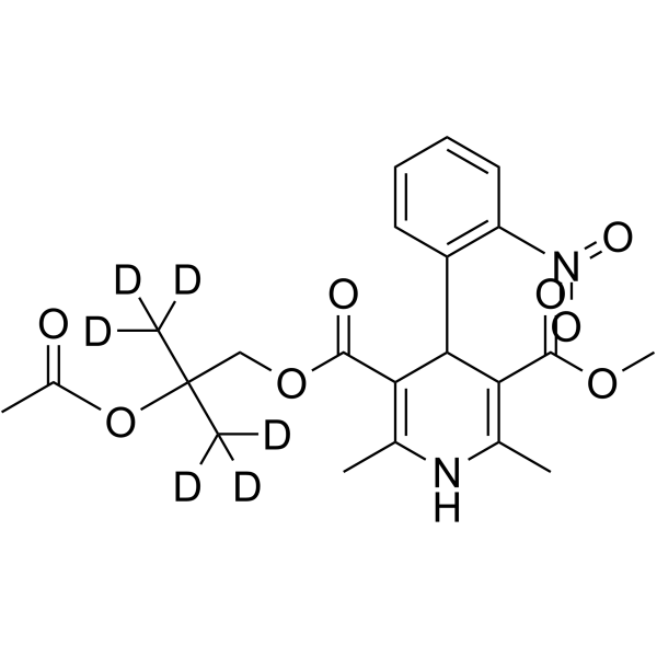 4-Acetoxynisoldipine-d6 Chemical Structure 4-Acetoxynisoldipine-d6