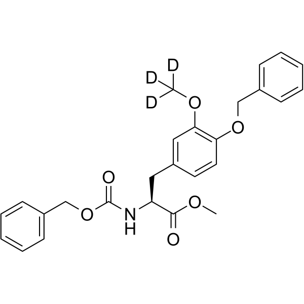 4-O-Benzyl-N-[(benzyloxy)carbonyl]-3-O-methyl-L-DOPA-d3 Methyl Ester