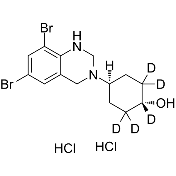 Ambroxol Cyclic Impurity-d5 dihydrochloride Chemical Structure Ambroxol Cyclic Impurity-d5 dihydrochloride
