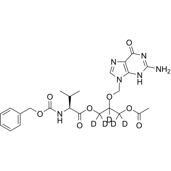 O-Acetyl N-Benzyloxycarbonyl Valganciclovir-d5