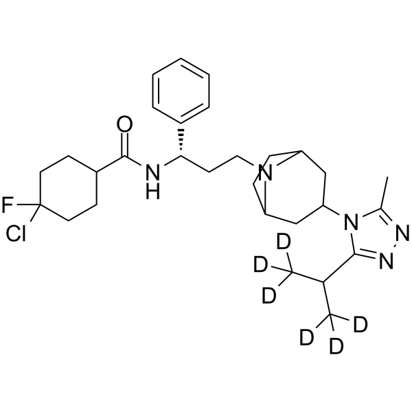 4-Chloro Maraviroc-d6 Chemical Structure 4-Chloro Maraviroc-d6