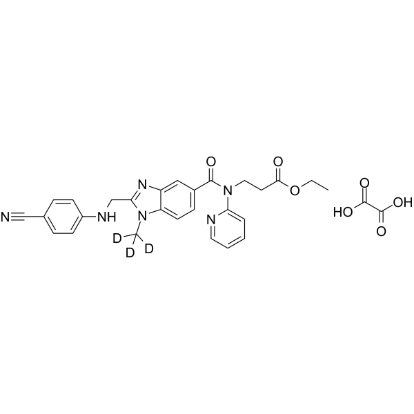 Deacetamidine Cyano Dabigatran-d3 Ethyl Ester Oxalate