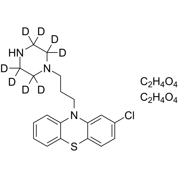 N-Desmethyl Prochlorperazine-d8 dimaleate Chemical Structure N-Desmethyl Prochlorperazine-d8 dimaleate