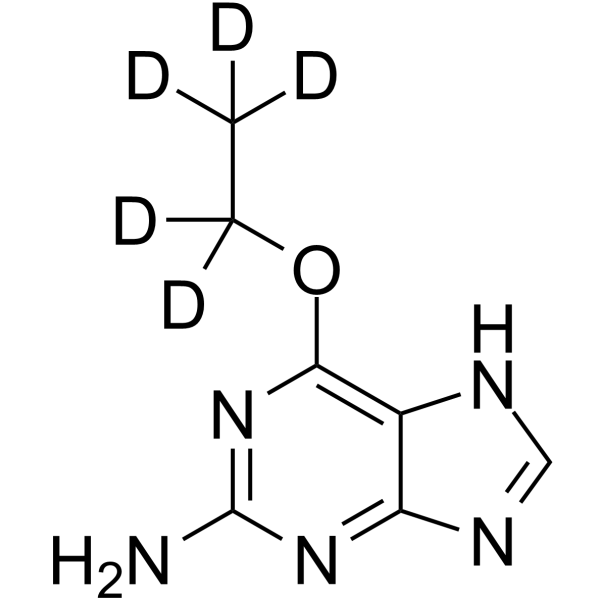 6-Ethyl Guanine-d5 Chemical Structure 6-Ethyl Guanine-d5