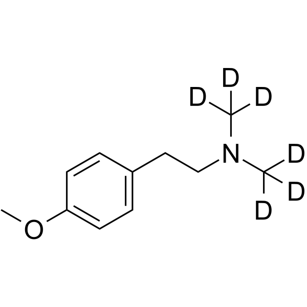 Des(1-cyclohexanol) Venlafaxine-d6 Chemical Structure Des(1-cyclohexanol) Venlafaxine-d6